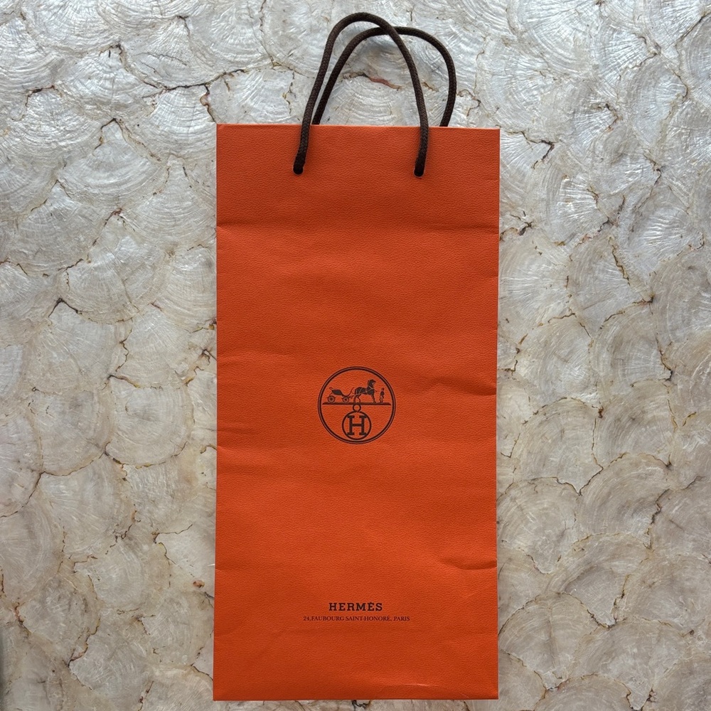 Hermès Orange Shopping Bag (from purchase in Germany)